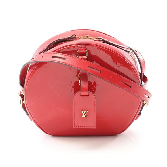 LOUIS VUITTON Red Monogram Leather Shoulder Bag - Picture 1 of 11